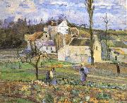 Camille Pissarro Cabbage harvest oil painting reproduction